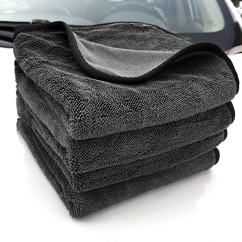 SEAMETAL High-end Car Wash Microfiber Twisted Towel Super Absorbent Fast Drying Towels Detailing Cloth for Car Cleaning Tools