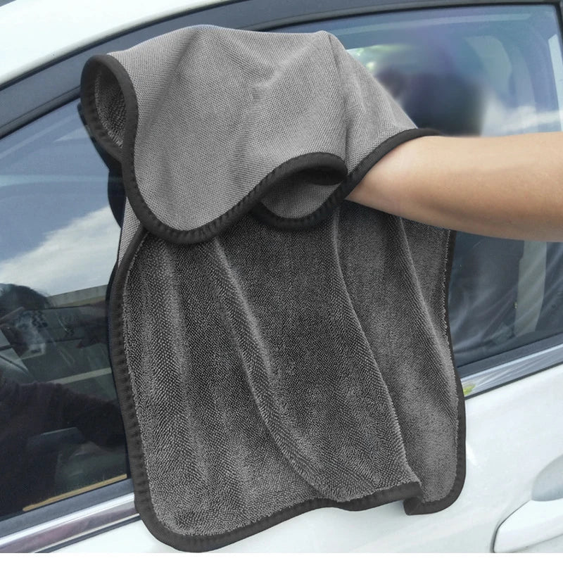 SEAMETAL High-end Car Wash Microfiber Twisted Towel Super Absorbent Fast Drying Towels Detailing Cloth for Car Cleaning Tools
