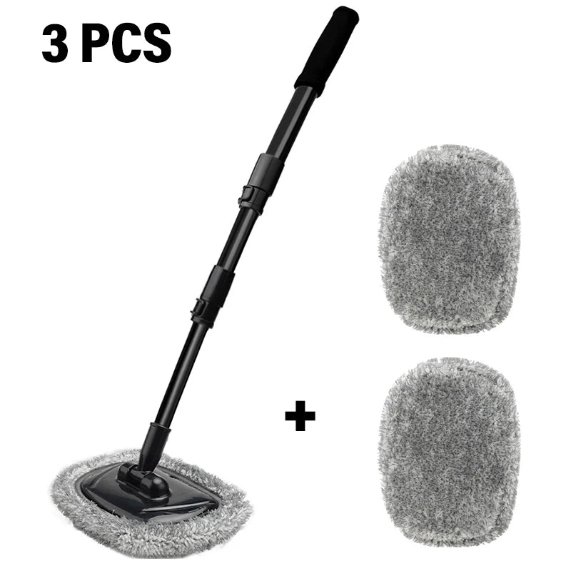 New Car Wash Mop Cleaning Brush Telescoping Long Handle Cleaning Mop Retractable Bent Bar Car Wash Brush Car Cleaning Tools