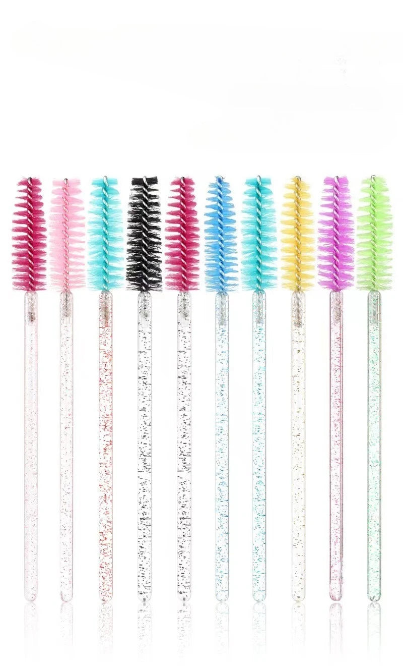 Wholesale 100/500/1000pcs Eye Tools Disposable Mascara  Wands Eyelash Brush Lash Extension Colorful  Spoolies for EyebrowBeauty