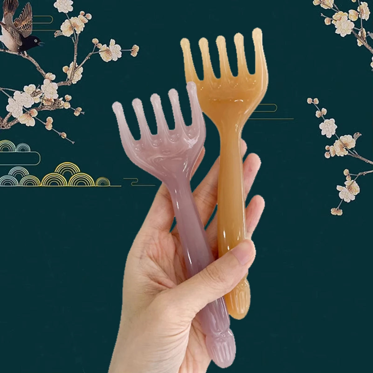 5 Claw Resin Meridian Massage Brush Gua Sha Acupoint Unblocking Facial Tools Hair Scalp Massager Stress Relief Tools