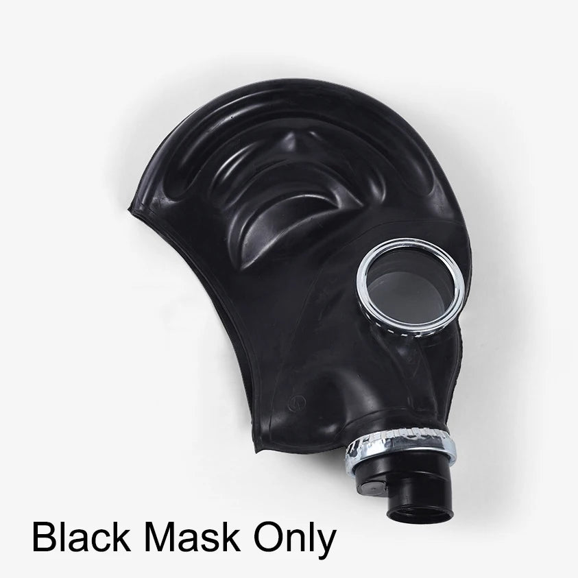 Multi-Function Full Head Gas Mask Respirator Hood Rubber Chemical Mask For Painting Spray Pesticide Cool Halloween Decor Props