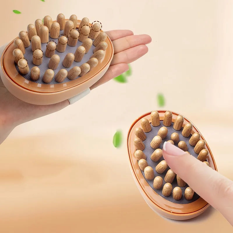 1/2pcs Air Cushion Body Massage Brush, for Deep Tissue Relaxation & Gua Sha, Soft Bristles for Legs, Stomach & Back