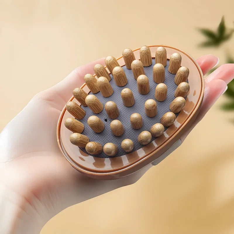 1/2pcs Air Cushion Body Massage Brush, for Deep Tissue Relaxation & Gua Sha, Soft Bristles for Legs, Stomach & Back