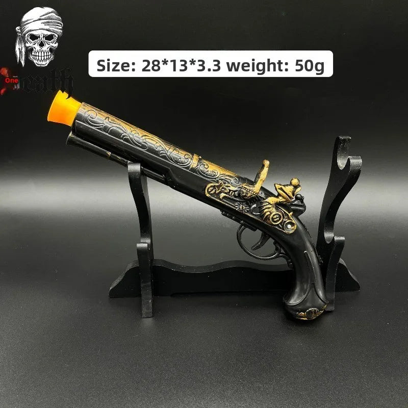 40cm/15.75in Pirate Gun Plastics Cosplay Weapons Model Props Katana Halloween Decor Peripherals Ornaments Display Birthday Gifts