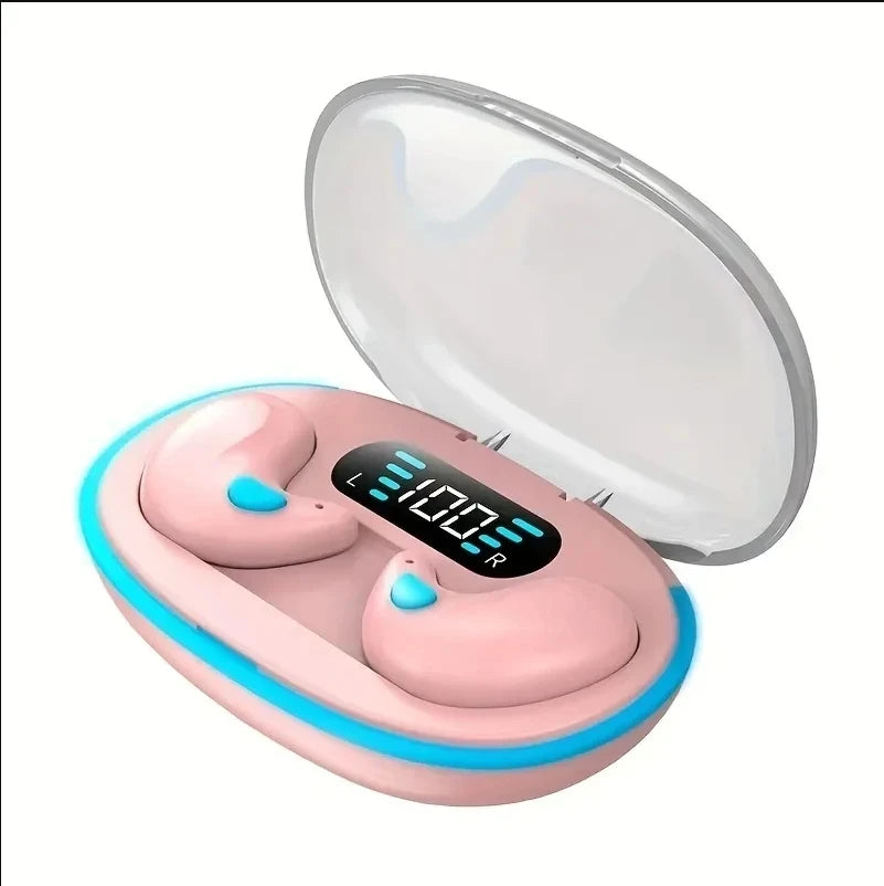 X55 Sleeping Earbuds Wireless Mini Headphones For Work TWS Bluetooth Earphone Stereo Hidden Headsets with Mic HD Call Sport