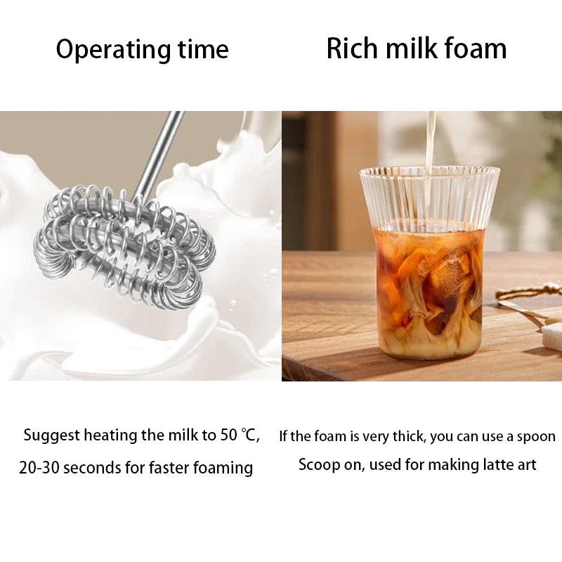 Wireless Electric Milk Frother Handheld Egg Beater Foamer Coffee Maker Electric Blender Mixer Mini Portable Blender Kitchen Tool