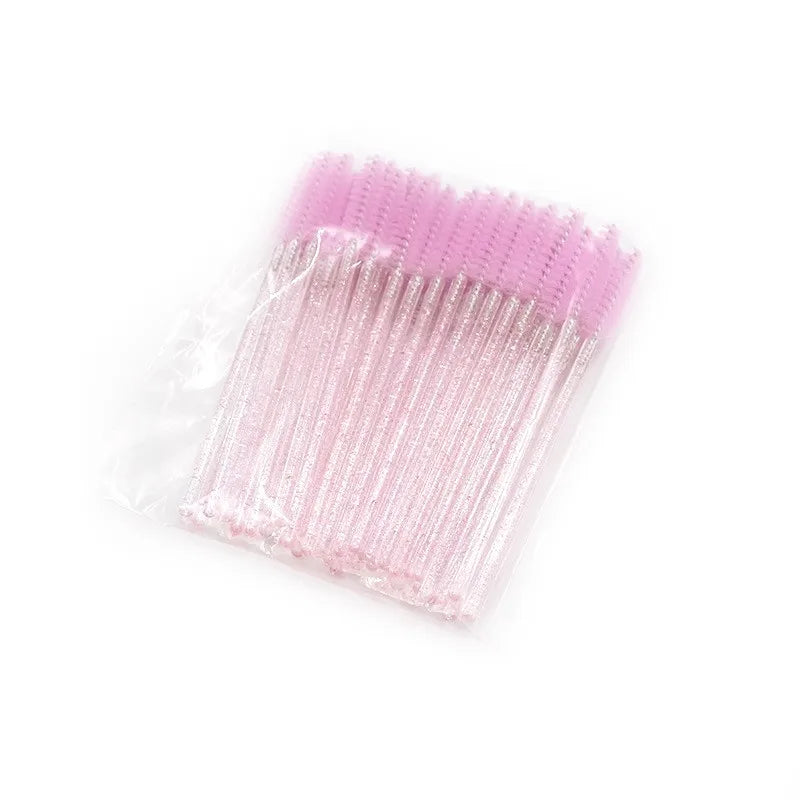 Wholesale 100/500/1000pcs Eye Tools Disposable Mascara  Wands Eyelash Brush Lash Extension Colorful  Spoolies for EyebrowBeauty