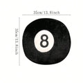 1pc Decorative Billiard 8 Ball Pillow Soft Plush Throw Cushion For Home Pool Table