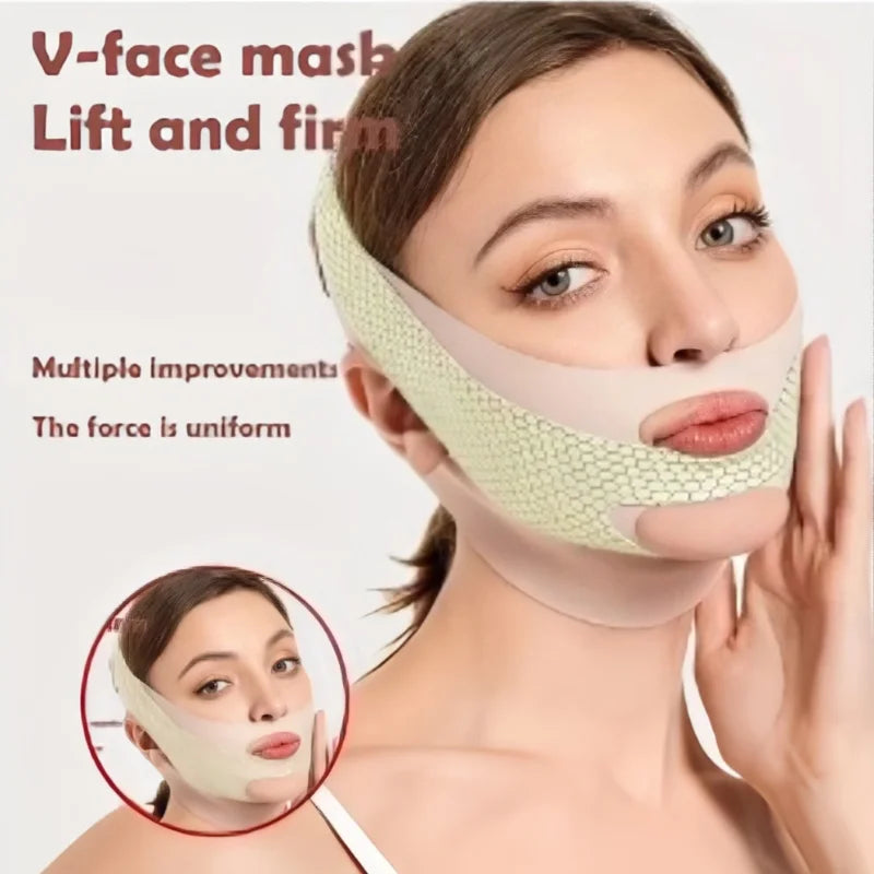 Sleep Face V Shaper Slimming Facial Bandage Double Chin Reducer Face Lift Massage Thinning Band for Comfortable Use