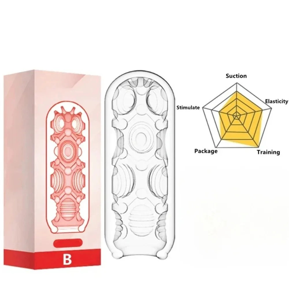 2026 Masturbation Cup for Men Soft Male Exercise Penis Massage Sexy Pocket Pussy Blowjob Toy Vagina Adult Goods 18+