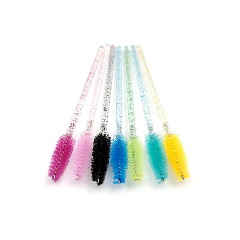 Wholesale 100/500/1000pcs Eye Tools Disposable Mascara  Wands Eyelash Brush Lash Extension Colorful  Spoolies for EyebrowBeauty