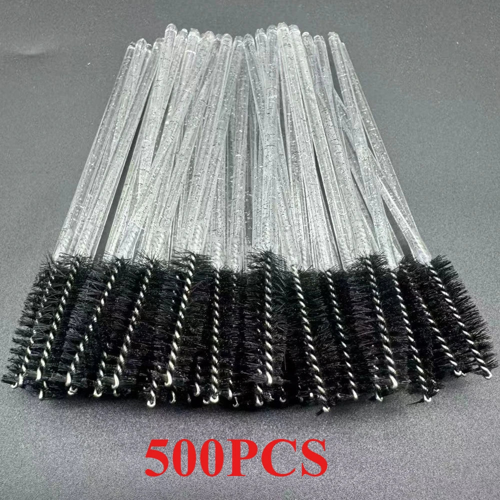 Wholesale 100/500/1000pcs  Spoolies for Eyebrow  Beauty Tools Eye Lash Extension Colorful Disposable Mascara Wands Eyelash Brush