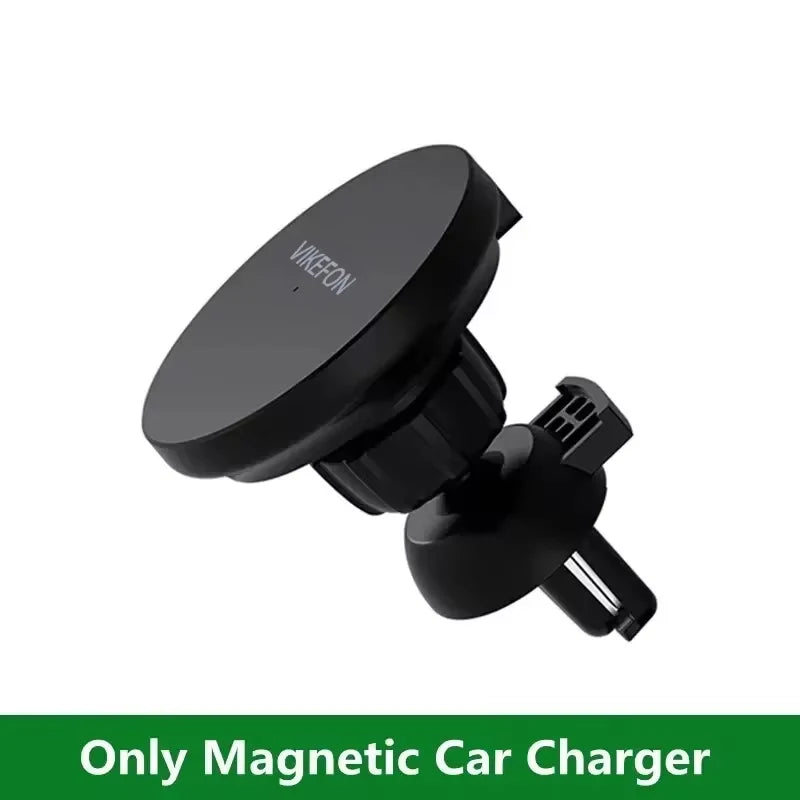 Magnetic Car Wireless Charger for magsafe iPhone 12 13 14 15 16 17Pro Max Mini Air Vent Car Phone Holder Stand Fast Car Charging