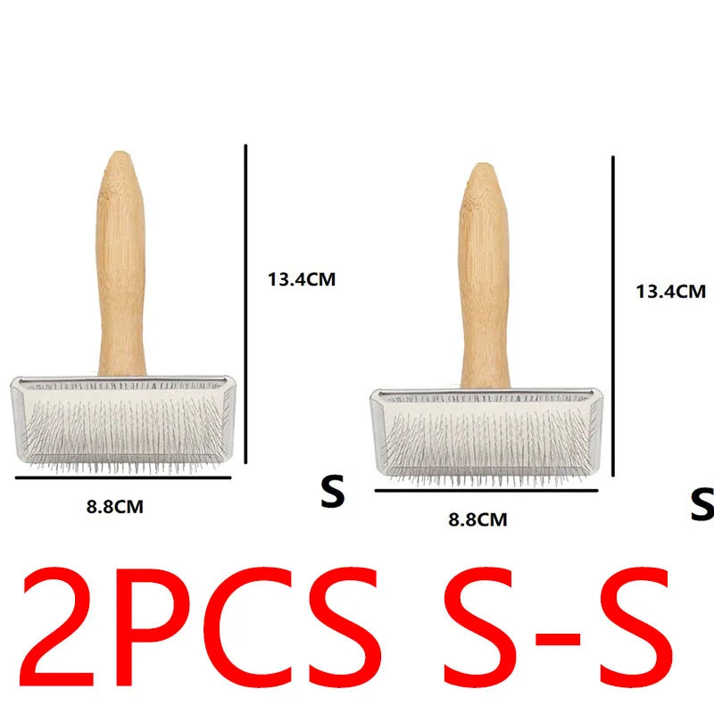 Dog Comb Brush for Dog Long Hair Cat Brush Car Animal Hair Solid Wood Pet Hair Remover Massage Cat Brush Pet Grooming GSZ05