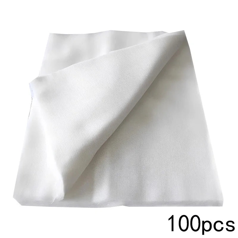 100/50pcs Soft Disposable Gauze Face Mask Paper Sheet Ultra-thin DIY Skin Care Spa Facial Mask For Beauty Salons Beauty Tools