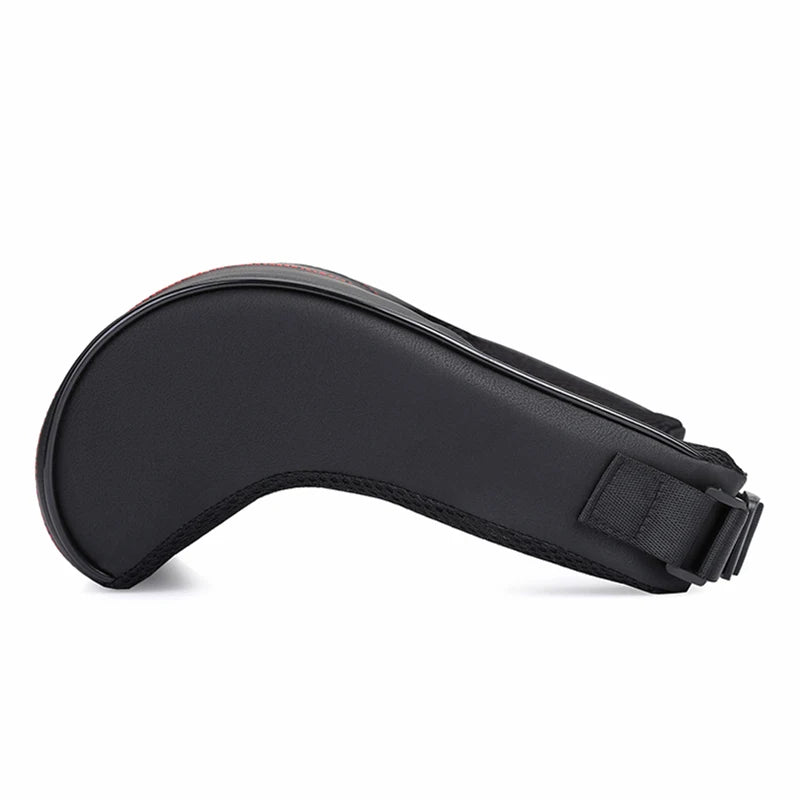 Memory Foam Car Neck Pillow PU Leather Car Headrest Neck Support Pillows Vehicle Neck Cushion Car Interior Accessories