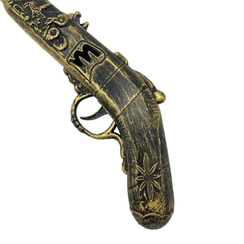 40cm/15.75in Pirate Gun Plastics Cosplay Weapons Model Props Katana Halloween Decor Peripherals Ornaments Display Birthday Gifts