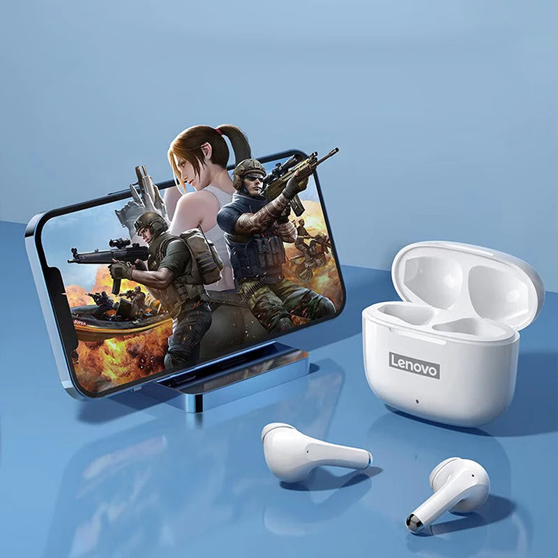 Lenovo Thinkplus LP40 Pro LivePods Wireless Bluetooth 5.4 Earbuds Earphones Headset HD Dual-Microphone
