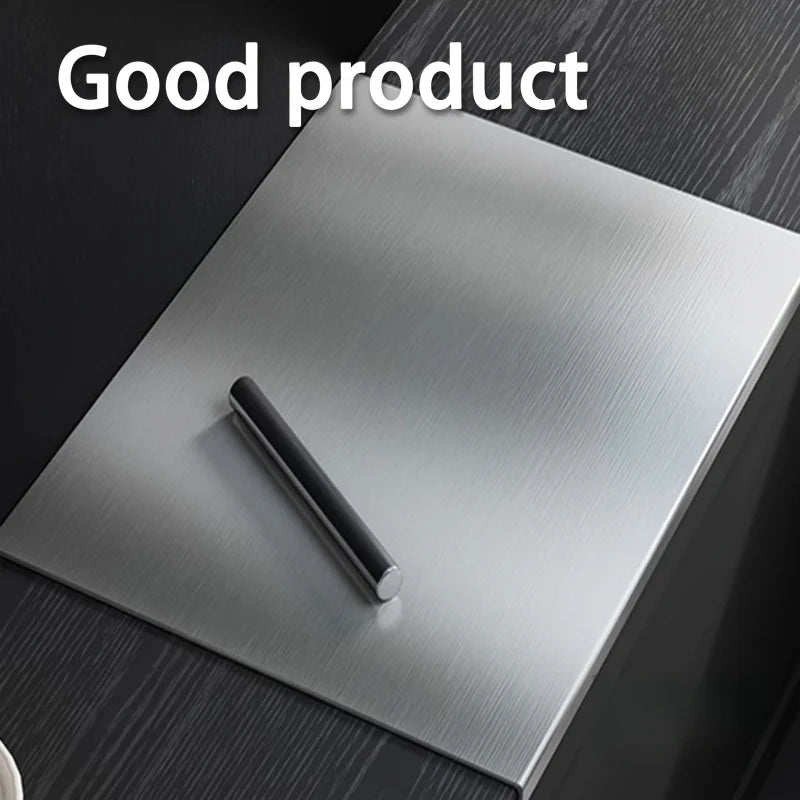 Large Foldable Stainless Steel Cutting Board, Kitchen Tools, BBQ, Kitchen Items, Kitchen Accessories for Home & Outdoor Use