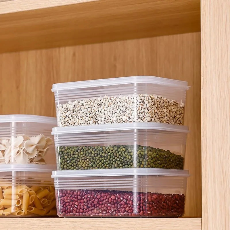 1/2/5pcs Refrigerator Storage Box Meat Vegetable Fresh-keeping Storage Box Transparent Food Preservation Boxes Kitchen Organizer