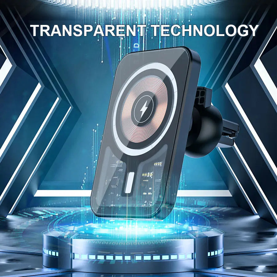 Magnetic Wireless Charger Car Air Vent Mount Phone Holder Stand Fast Charging Station For iPhone 13 14 15 16 17 Pro Max Macsafe