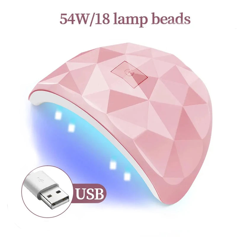 Nail Dryer Lamp UV Light for Nails Eyes Protection UV Lamp for Gel Nails Gel Nail Polish Curing Dryer Home Salon Tool