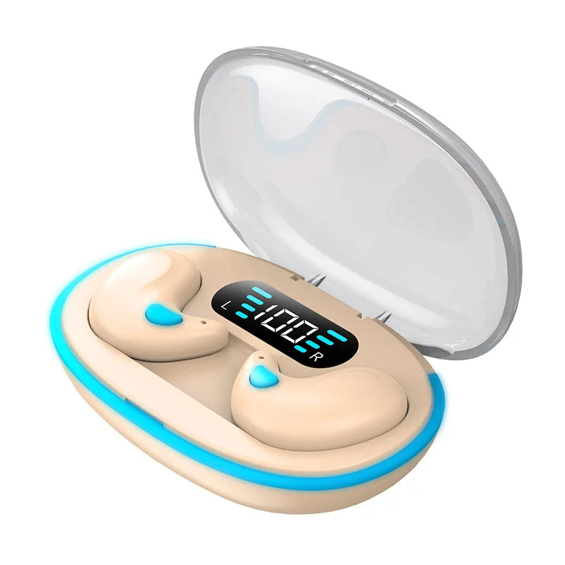Sleep Earphones Bluetooth Wireless Tiny Compact Design Fit for Small Ears Portable Audio Headphones Ideal for Side Sleeping