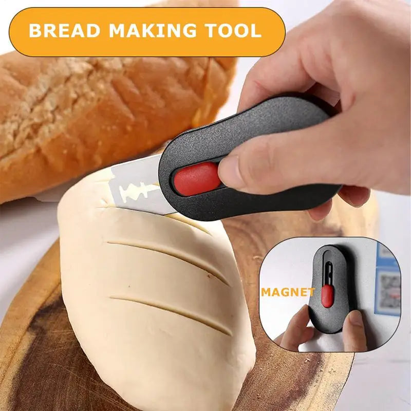 Bread Lame Scoring Tool Sourdough Dough Cutter With 5Pcs Blades Magnetic Bread Scoring Knife Kitchen Gadgets Baking Tools