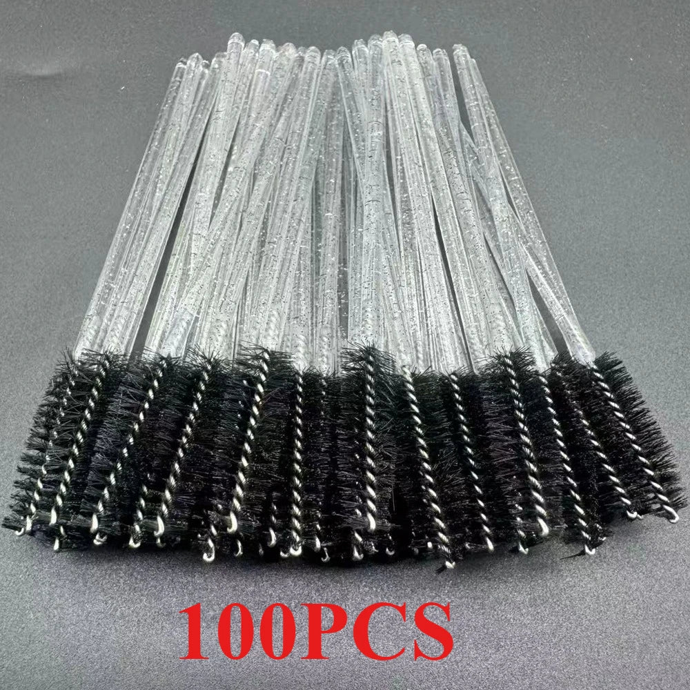 Wholesale 100/500/1000pcs  Spoolies for Eyebrow  Beauty Tools Eye Lash Extension Colorful Disposable Mascara Wands Eyelash Brush