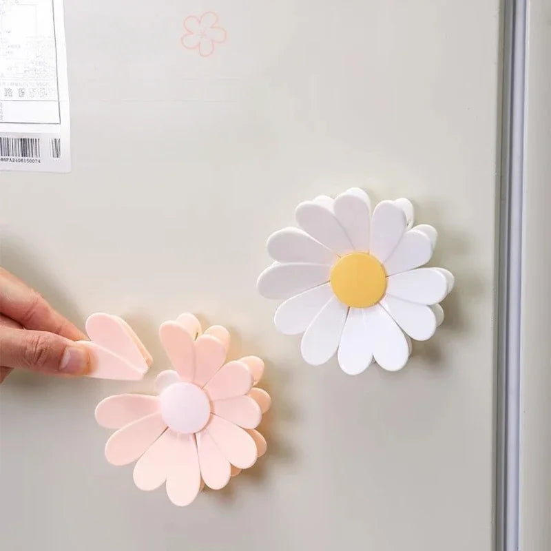 Magnetic Daisy Detachable Sealing Clip, Kitchen Refrigerator Sticker, Office File Classification Clip, Snack Bag Sealing Clip
