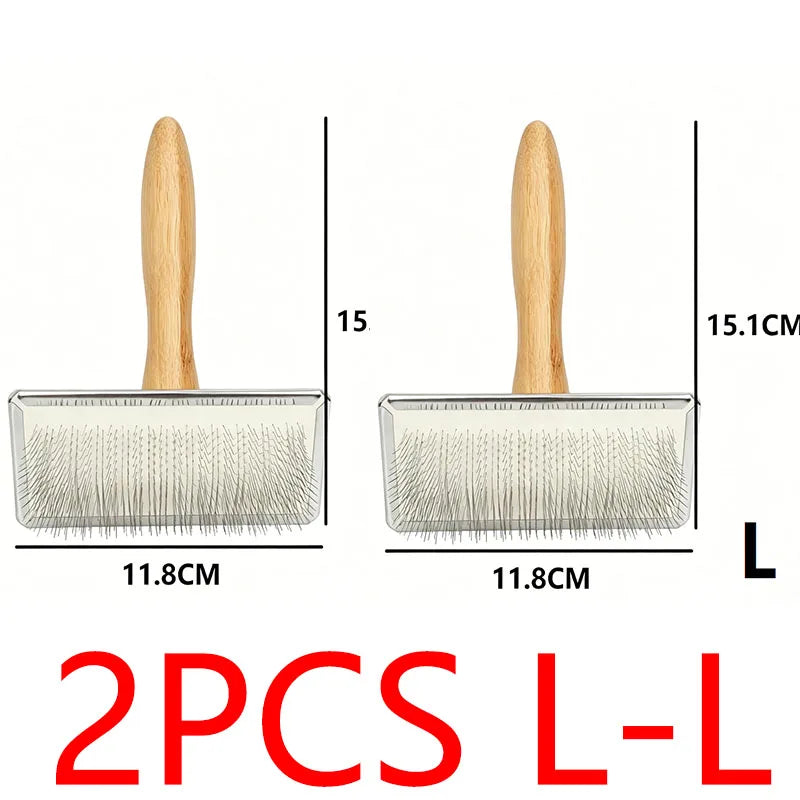 Dog Comb Brush for Dog Long Hair Cat Brush Car Animal Hair Solid Wood Pet Hair Remover Massage Cat Brush Pet Grooming GSZ05