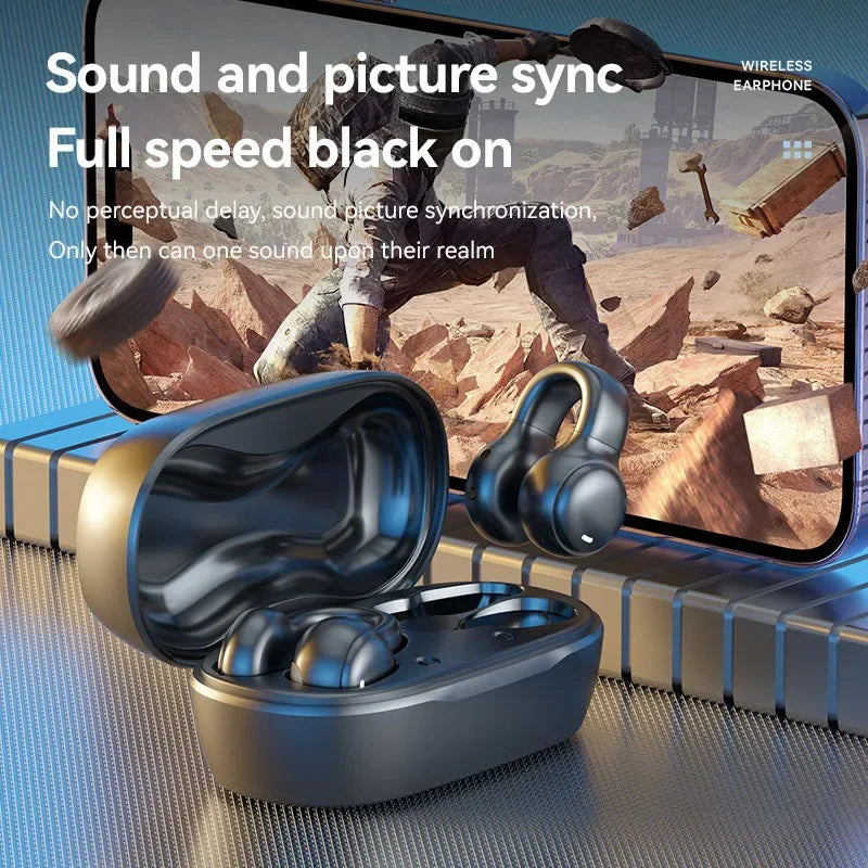 New Model 2025 M47 Wireless Earbuds Bluetooth Headset Charging Earphones Bone Conduction Headphones Sport With Mic free