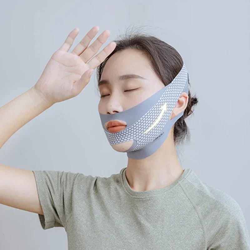 Sleep Face V Shaper Slimming Facial Bandage Double Chin Reducer Face Lift Massage Thinning Band for Comfortable Use