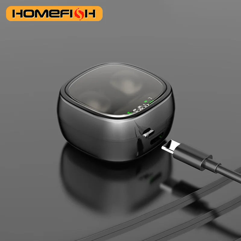 Mini Invisible Earphones Bluetooth 5.3 Headphones HiFi Stereo Wireless Headsets Noise Reduction Earbuds for Xiaomi Huawei