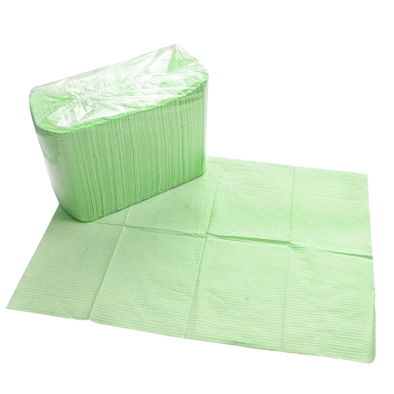 125pcs Disposable Tattoo Clean Pad For Waterproof Tattoo Tablecloth Covers Dental Bib Pads Non-woven Fabric Tattoo Accessories