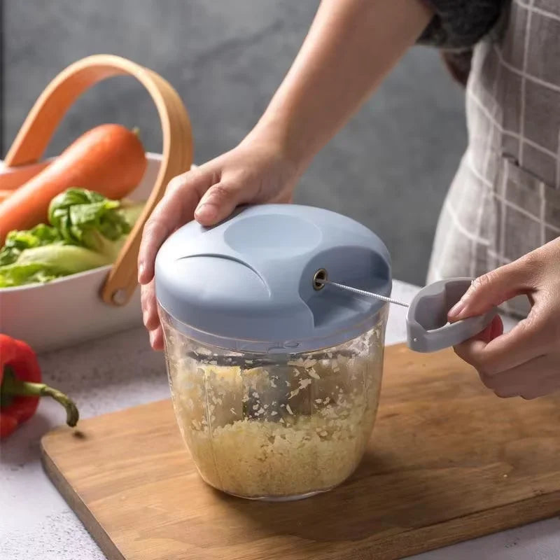 Kitchen Manual Garlic Meat Mincer Chopper Rotate Garlic Press Crusher Vegetable Onion Cutter Kitchen Tool Cooking Gadgets