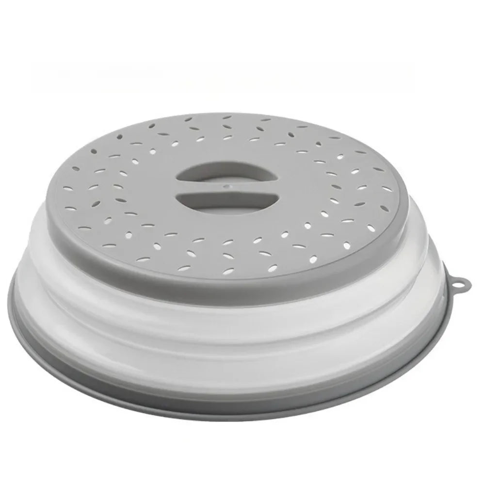 Foldable Microwave Splash Guard Lid BPA Free Heat Resistant Cover With Hanging Hook Anti Splatter Kitchen Gadget For Heating Pla