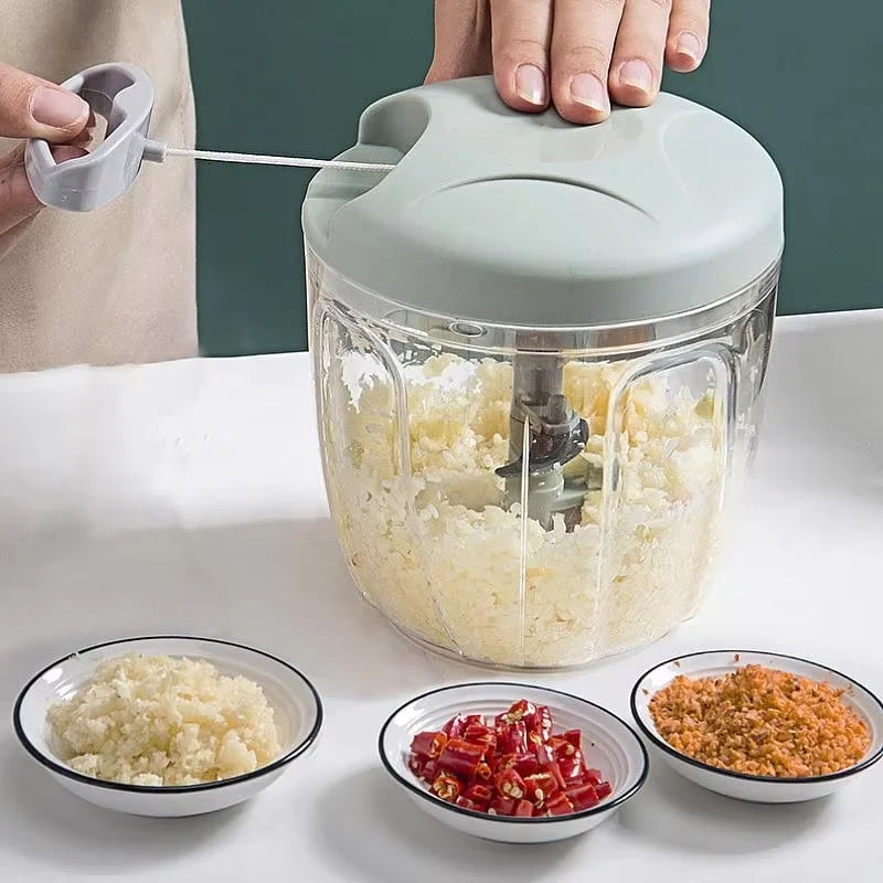 Kitchen Manual Garlic Meat Mincer Chopper Rotate Garlic Press Crusher Vegetable Onion Cutter Kitchen Tool Cooking Gadgets