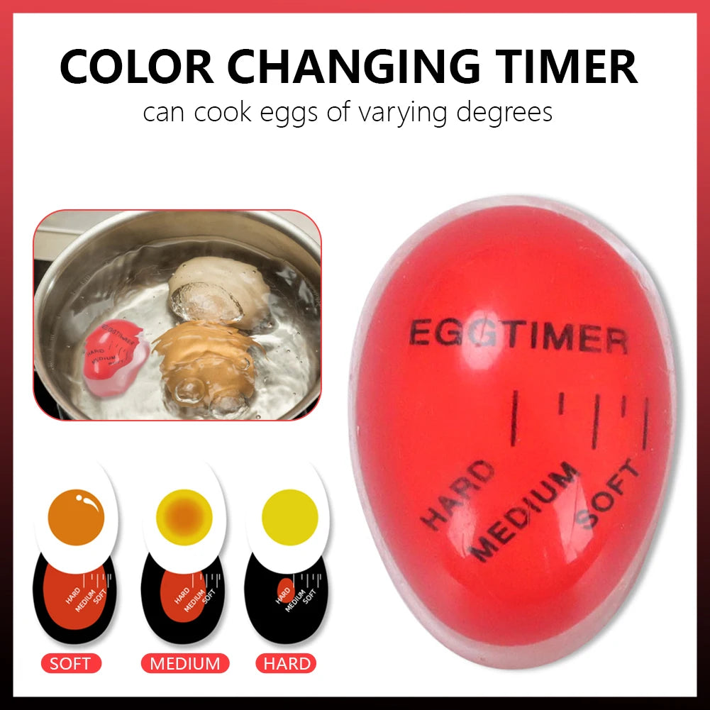 Eggtimer Kitchen Gadget Sets Time Timer Perfect Egg Changing Color Resin Material Temperature Cooking Gadgets Accessories