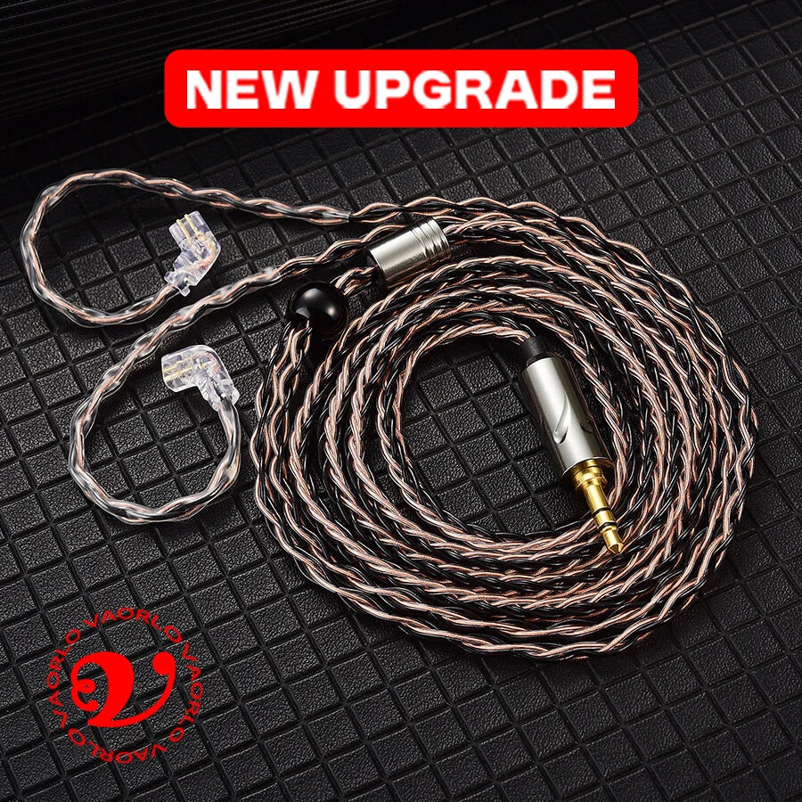 Hot QKZ T1 Earphone Cable 3.5mm Jack QDC 0.75mm Connector Wired Headphones For ZXN ZXT VK4 ZX2 ZAX2 KZ EDX ZSN Pro X TRN MT1