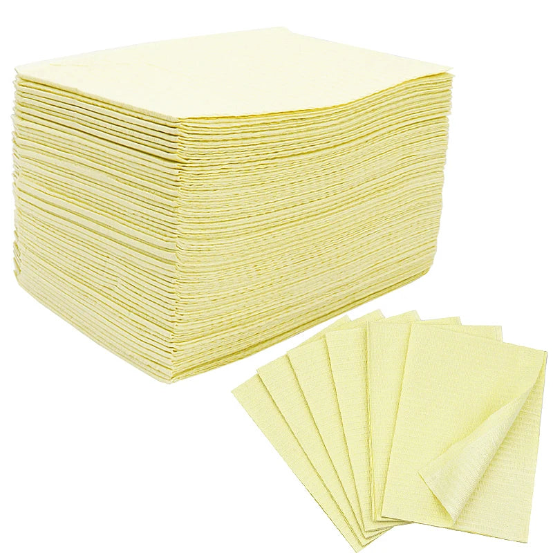 125pcs Disposable Tattoo Clean Pad For Waterproof Tattoo Tablecloth Covers Dental Bib Pads Non-woven Fabric Tattoo Accessories