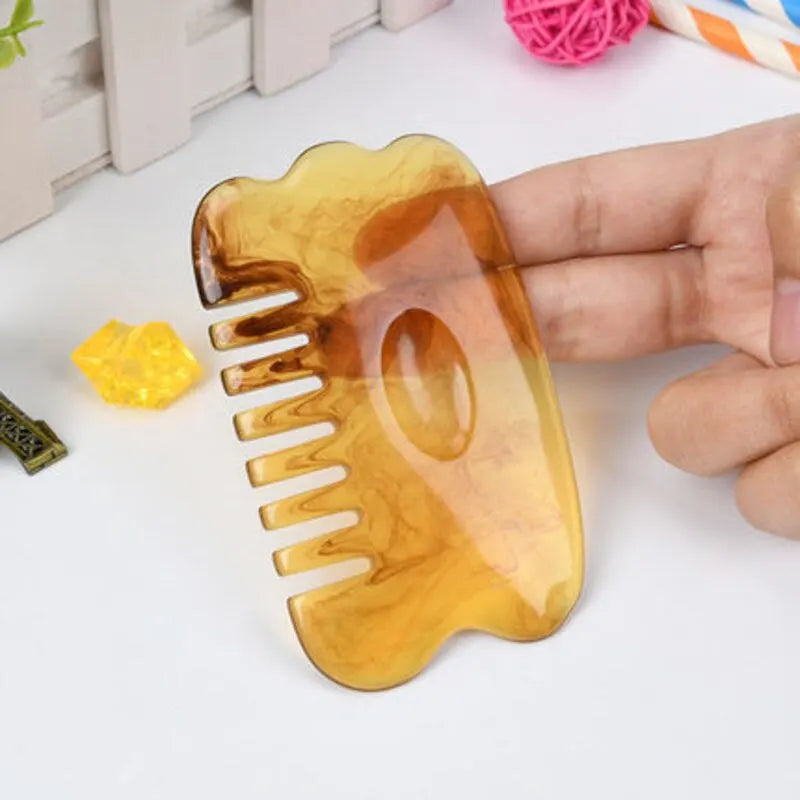 Resin GuaSha Scraping SPA Massage Tool 6 in 1 Kit for Facial Neck Arms Body Legs Back Gua Sha Board Acupoint Face Eye Care