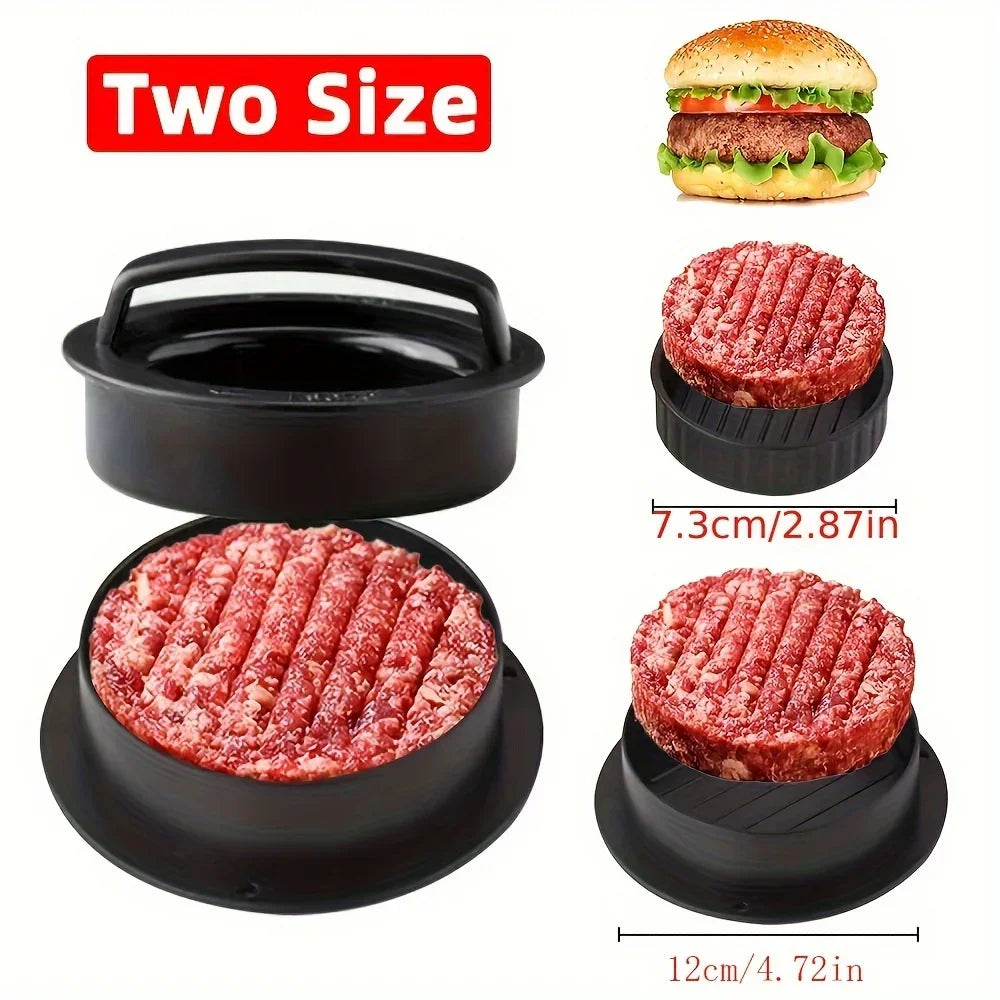 Round Hamburger Burger Press Beef Grill Food-Grade ABS Hamburger Helper Meat Press Cutlets Patty Maker Mold Kitchen Gadgets