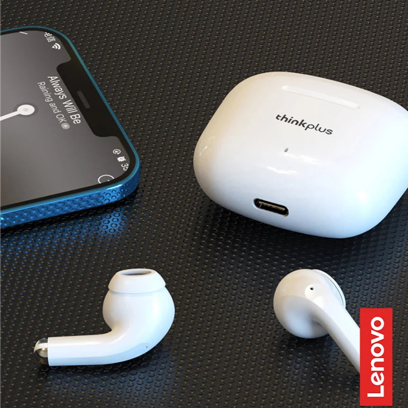Lenovo Thinkplus LP40 Pro LivePods Wireless Bluetooth 5.4 Earbuds Earphones Headset HD Dual-Microphone