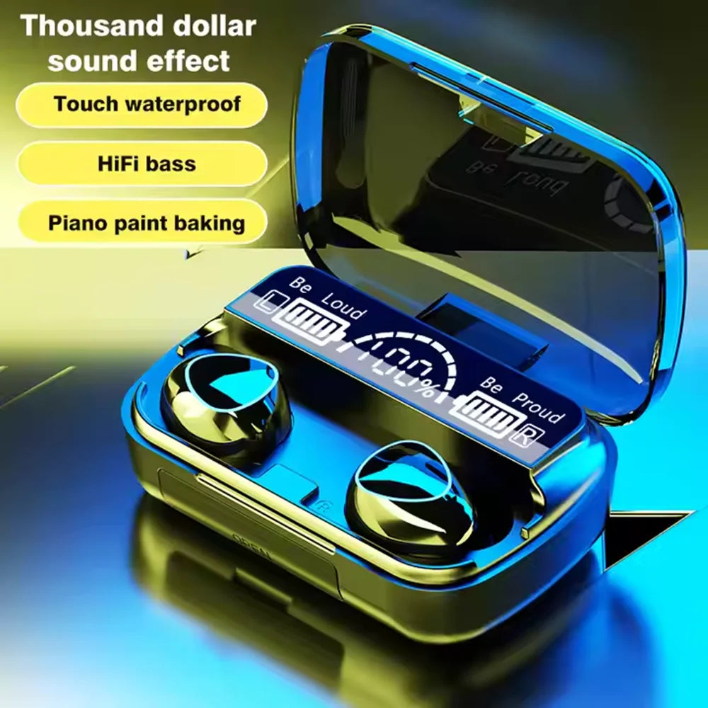 New Arrival M10 Earphone Wireless Headset High Quality Perfect Sound Earbuds Sports Game Music BT Headphone with Power Bank