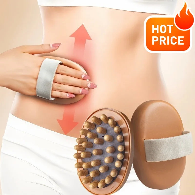 1/2pcs Air Cushion Body Massage Brush, for Deep Tissue Relaxation & Gua Sha, Soft Bristles for Legs, Stomach & Back