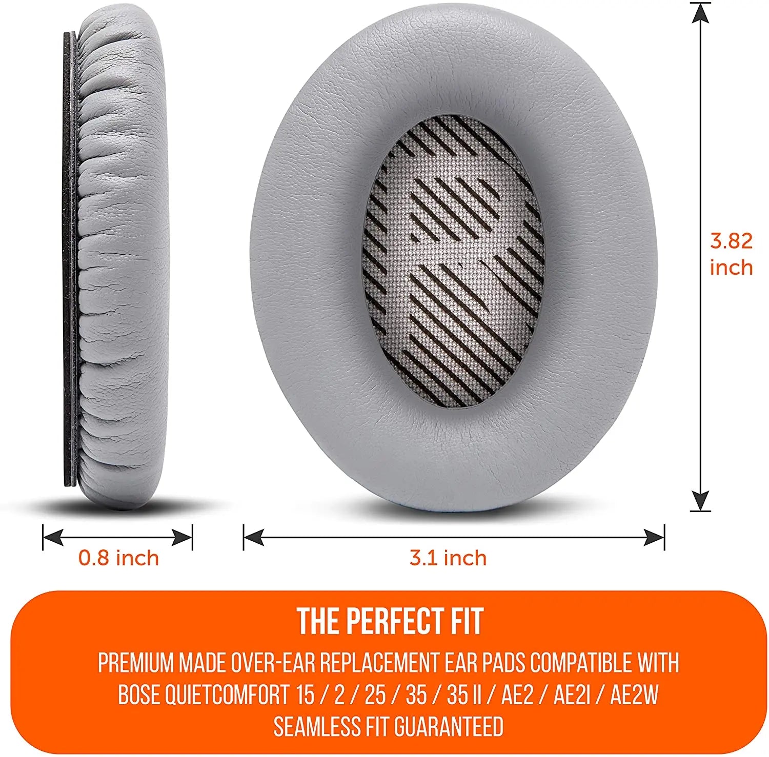 Premium Replacement Ear Pads for Bose QC35 & QC35ii Headphone Comfortable Adaptive Memory Foam Fits QuietComfort 35 & 35ii black