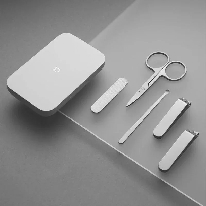 Mijia Nail Clippers Tool Set 5-Piece Set Pedicure Care Clipper Earpick Nail File Professional Beauty Tools Nail Cutter Trimmer