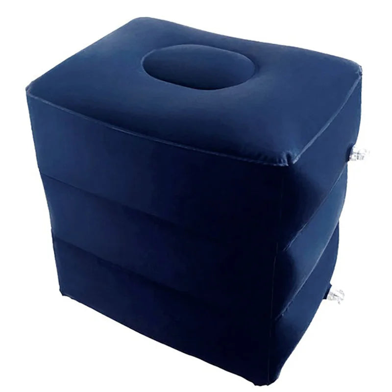 PVC Kids Flight Sleeping Footrest Pillow Resting Pillow On Airplane Car Bus Pillow Inflatable Travel Foot Rest Pillow Foot Pad